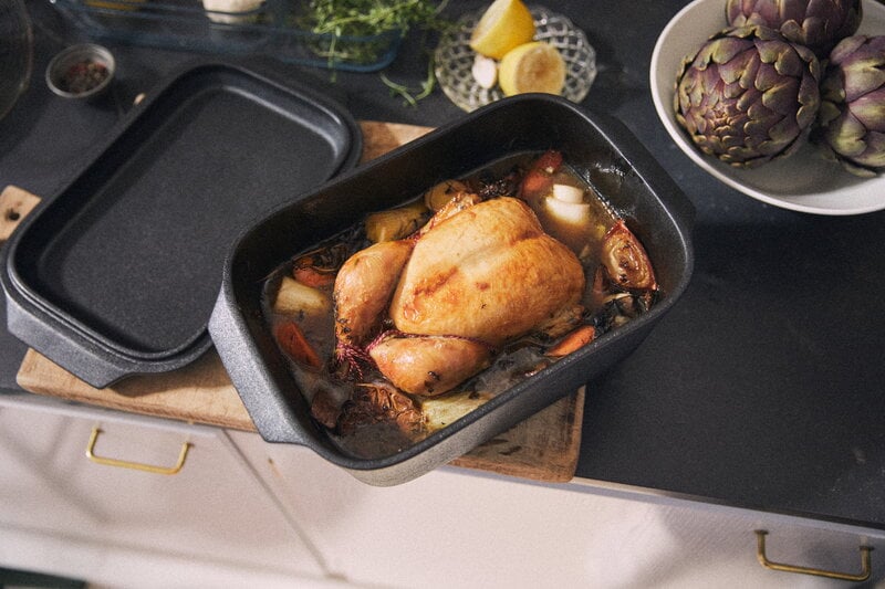 Rosendahl Bake’n Roast gryta, 5,0 L, grå, dekorationsbild