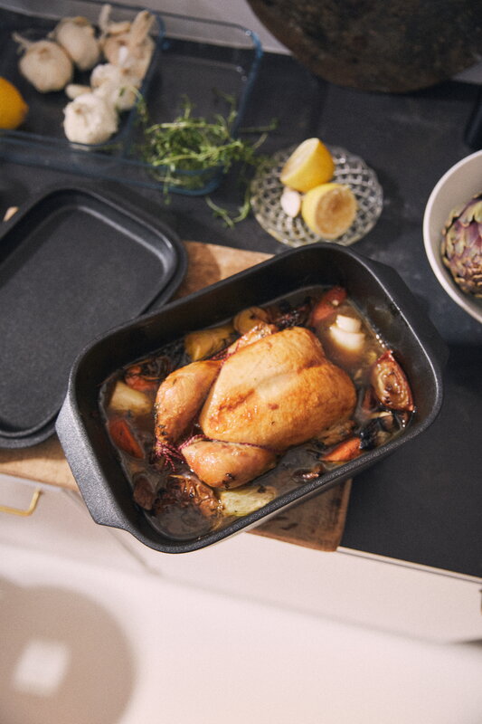 Rosendahl Bake’n Roast gryta, 5,0 L, grå, dekorationsbild