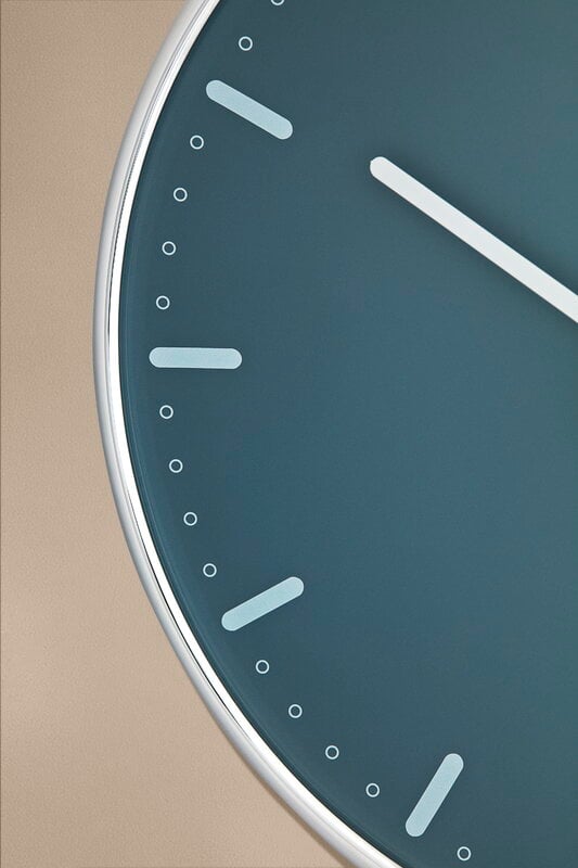Arne Jacobsen AJ City Hall wall clock, 29 cm, blue, decoration image