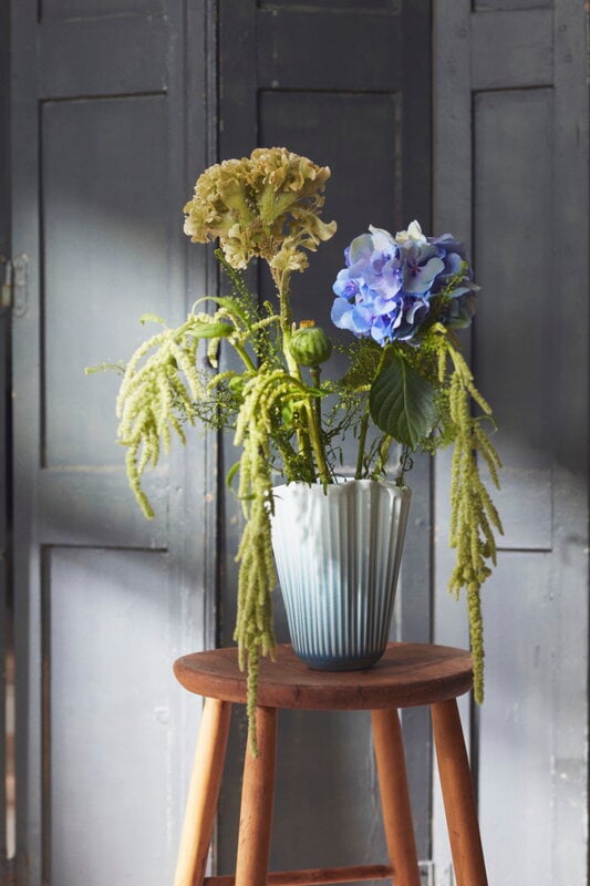 Kähler Hammershøi Unfold vase, 20,5 cm, bleu, image décorative