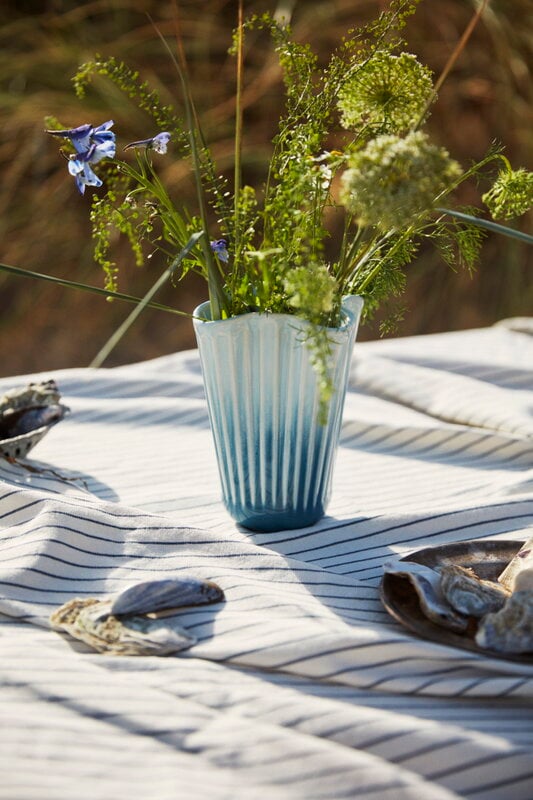 Kähler Hammershøi Unfold vase, 20,5 cm, bleu, image décorative