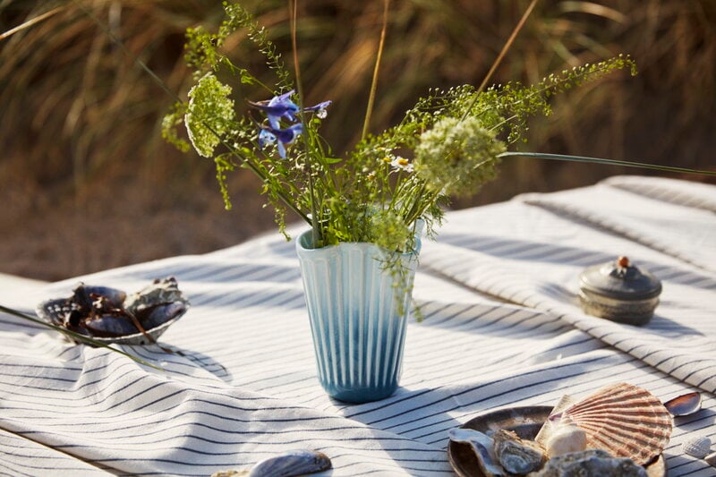 Kähler Hammershøi Unfold vase, 20,5 cm, bleu, image décorative