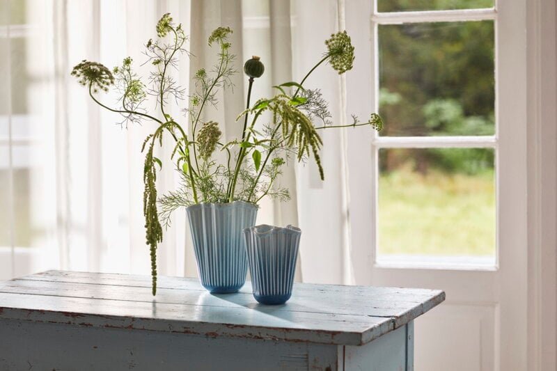 Kähler Hammershøi Unfold vase, 20,5 cm, bleu, image décorative