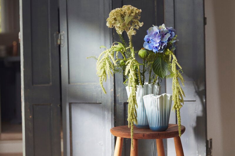 Kähler Hammershøi Unfold vase, 20,5 cm, bleu, image décorative