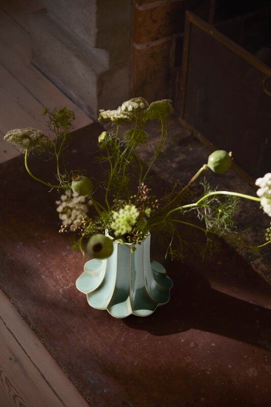 Kähler Vaso Kantarel, 20,5 cm, verde, immagine decorativa