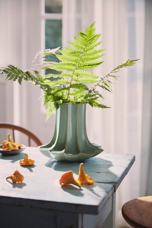 Kähler Vaso Kantarel, 20,5 cm, verde, immagine decorativa