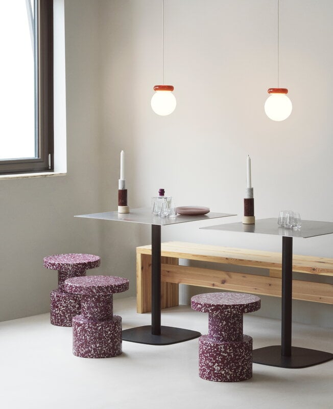 Normann Copenhagen Bit jakkara, viininpunainen, näkymä 4