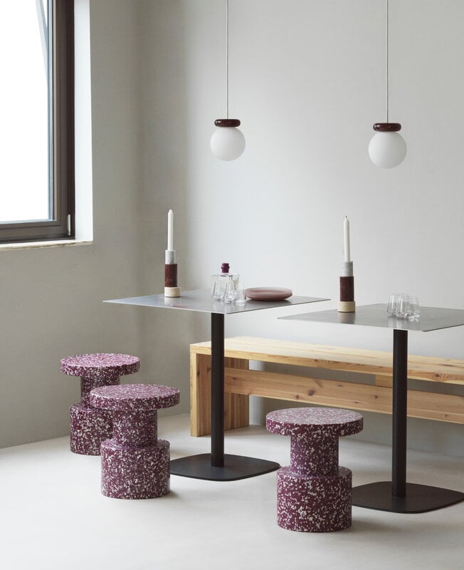Normann Copenhagen Bit jakkara, viininpunainen, näkymä 5