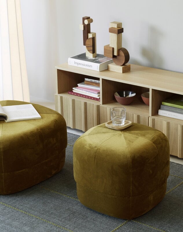 Normann Copenhagen Circus pouf, large, moss, view 3