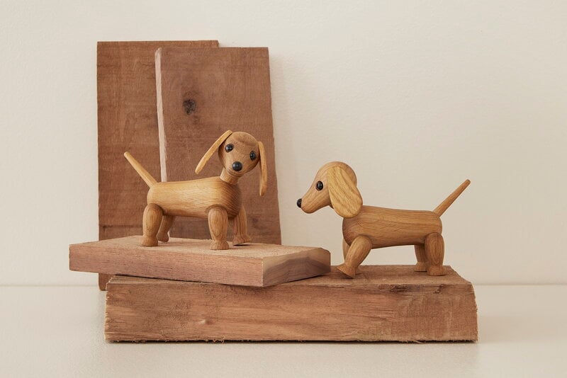 Spring Copenhagen Amigo figura pequeña de perro salchicha, imagen de decoración