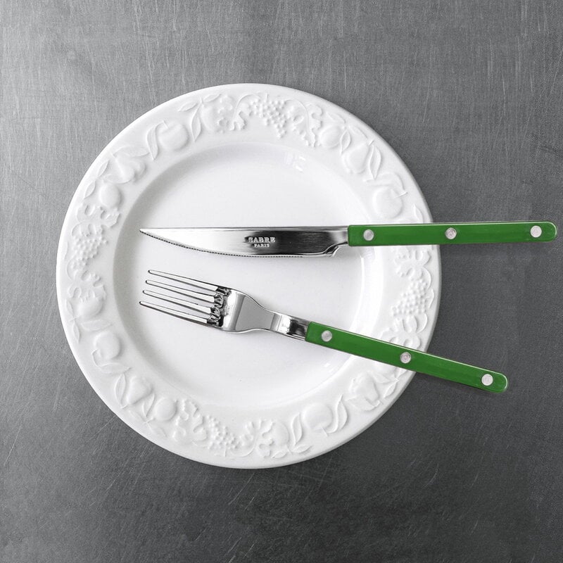 Sabre Paris Bistrot Solid dinner fork, green, decoration image