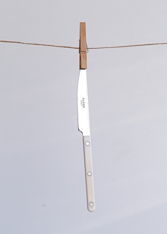Sabre Paris Bistrot Solid dinner knife, ivory, decoration image