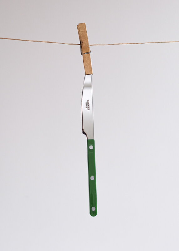 Sabre Paris Bistrot Solid dinner knife, green, decoration image