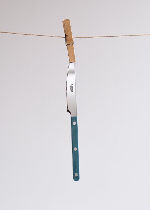 Sabre Paris Bistrot Solid dinner knife, aquamarine, decoration image