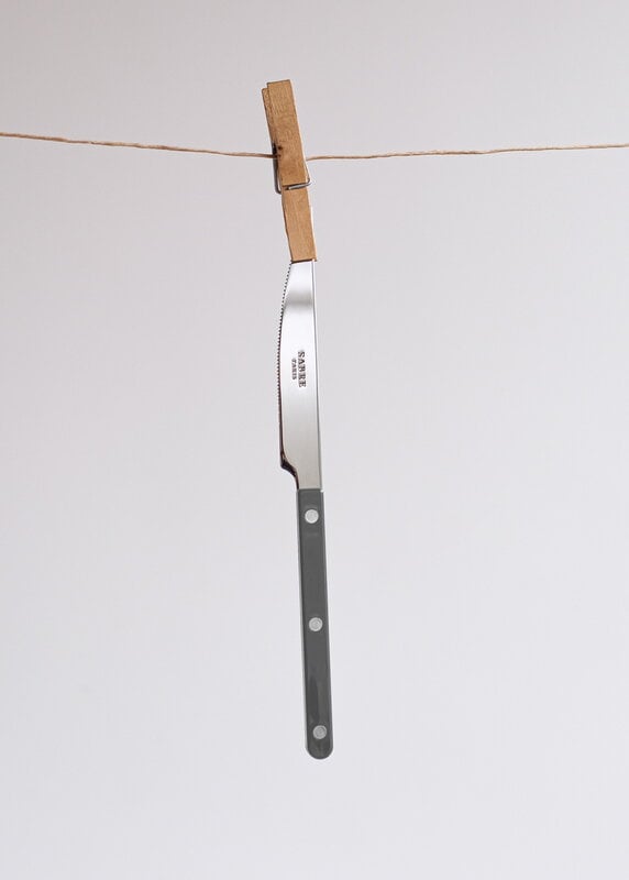 Sabre Paris Bistrot Solid dinner knife, dark grey, decoration image