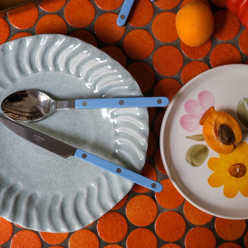Sabre Paris Cuchara de sopa Bistrot Solid, azul pastel, imagen de decoración