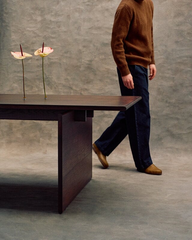 FORMARKIVET Nomen dining table, 290 x 105 cm, dark stained oak, decoration image