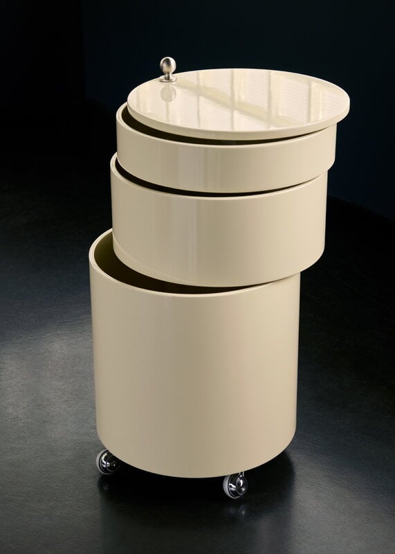 Verpan Barboy trolley, glossy creamy white, decoration image