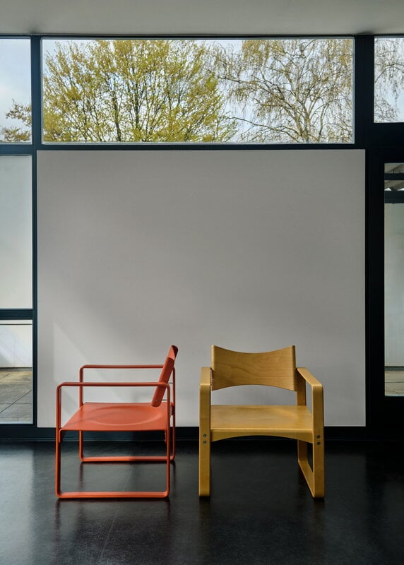 Verpan Series 270 F Sessel, orange-rot, dekorationsbild