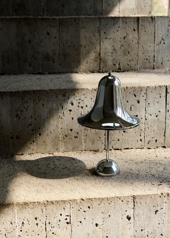 Verpan Pantop Portable table lamp, 18 cm, chrome, decoration image