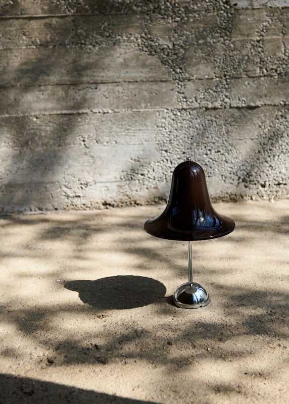 Verpan Pantop Portable table lamp, 18 cm, pitch brown, decoration image