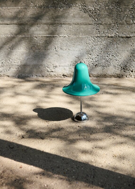 Verpan Pantop Portable table lamp, 18 cm, light teal, decoration image