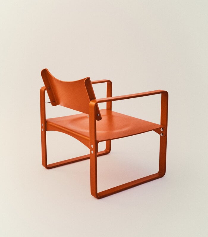 Verpan Series 270 F Sessel, orange-rot, dekorationsbild