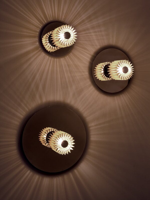 DCWéditions In The Sun 190 wall/ceiling lamp, gold - silver, decoration image