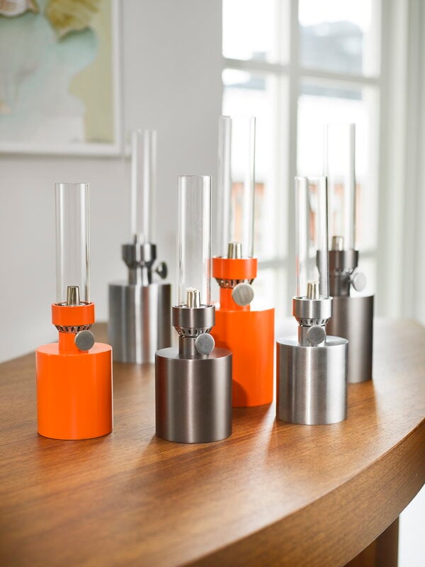 Klong Platina oil lamp, small, orange, decoration image