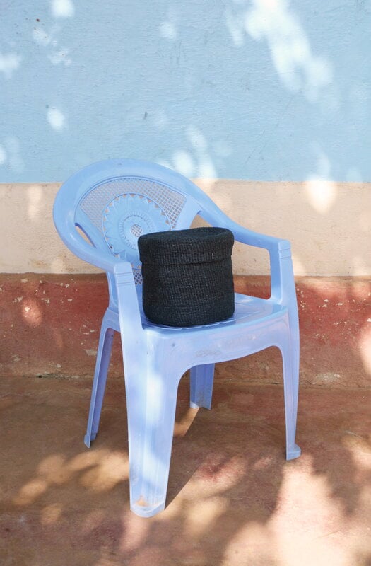 Mifuko Kiondo basket with lid, S, black, view 5
