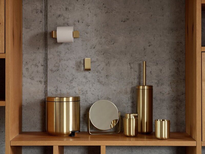 Zone Denmark Ume toothbrush mug, brass, decoration image