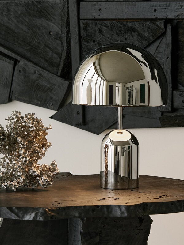 Tom Dixon Lampe de table Bell, LED, argent, image décorative