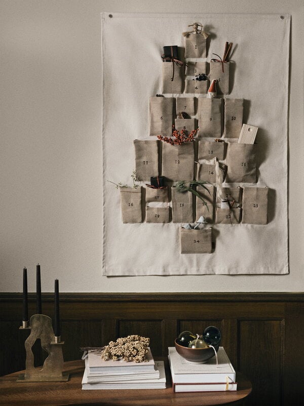 ferm LIVING Pine Christmas calendar, maxi, natural Finnish Design Shop