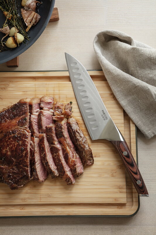 Eva Solo Nordic Kitchen cuchillo santoku, 18 cm, marrón - acero, imagen de decoración