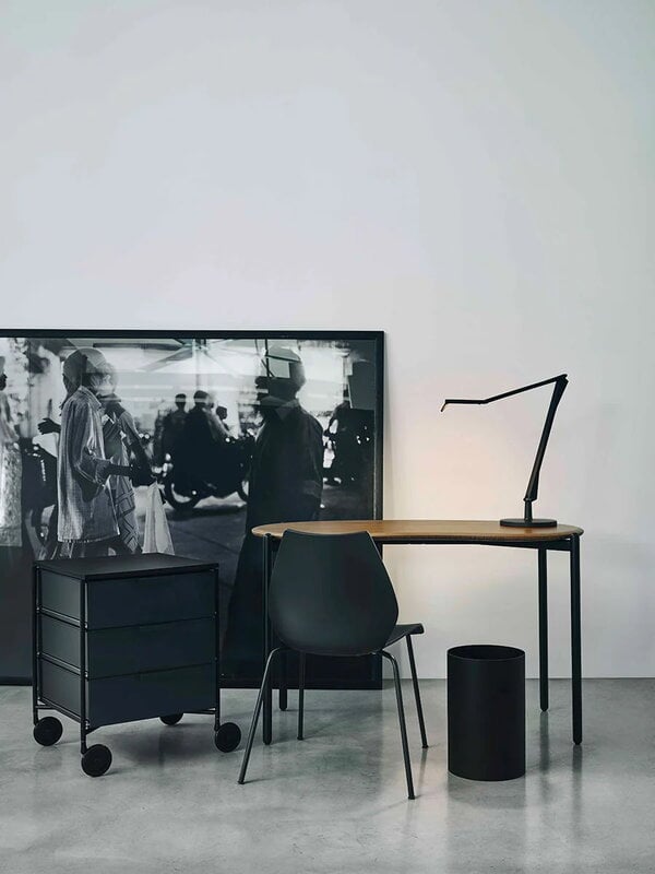 Kartell Mobil Mat 3 storage unit with wheels, plum, decoration image