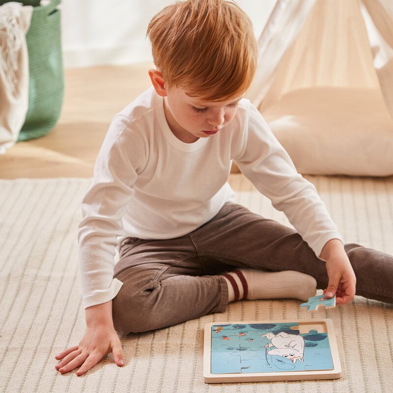 Barbo Toys Muumi puinen palapeli, fishing, sisustuskuva