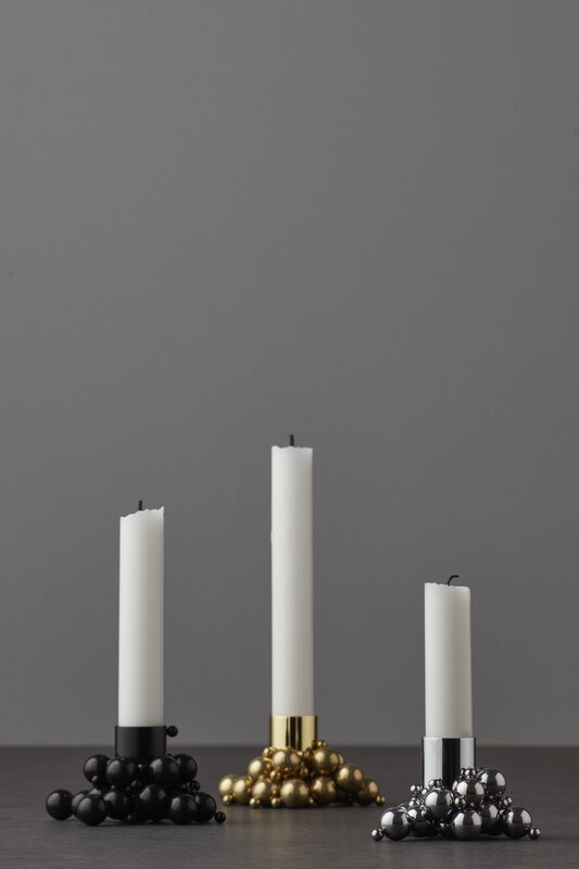Gejst Molekyl candle holder 1, chrome, decoration image