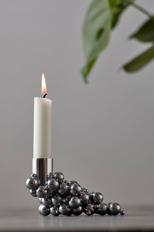 Gejst Molekyl candle holder 1, chrome, decoration image