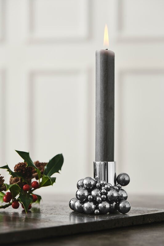 Gejst Molekyl candle holder 1, chrome, decoration image