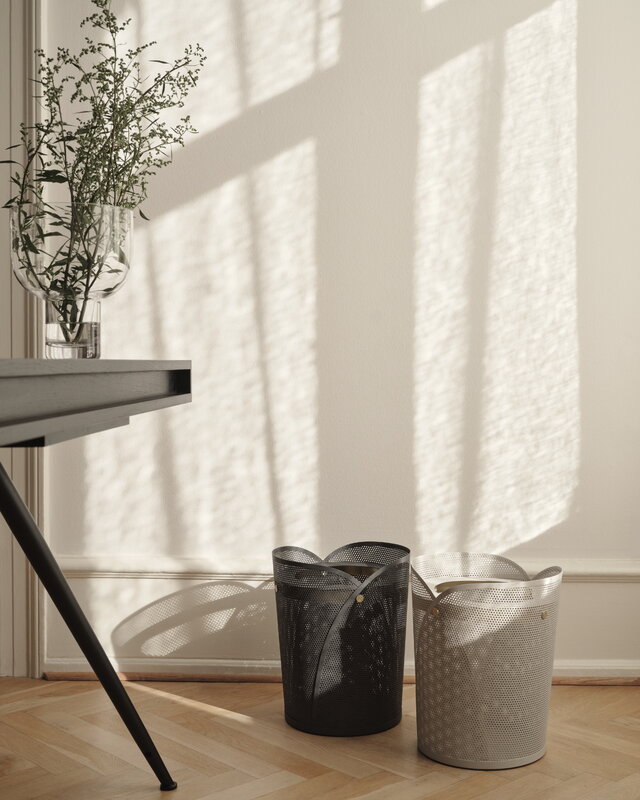 Gejst Oya paper bin, dark grey, decoration image