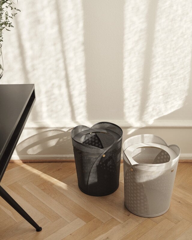Gejst Oya paper bin, dark grey, decoration image