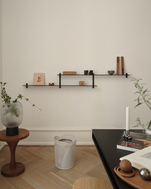 Gejst Oya paper bin, warm grey, decoration image