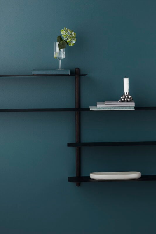 Gejst Nivo shelf B, black ash - black, decoration image