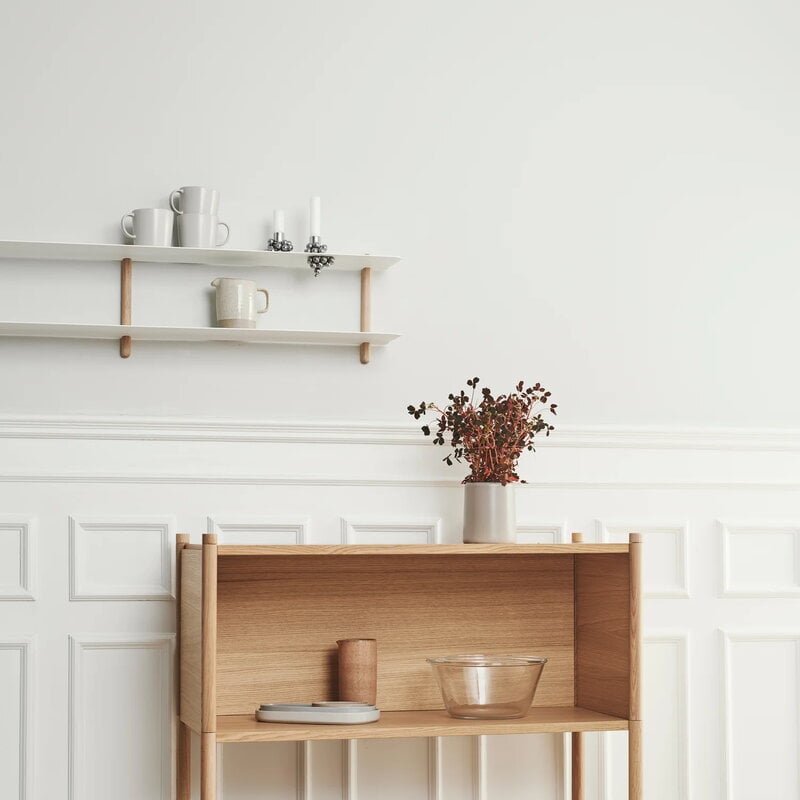 Gejst Nivo shelf C, light oak - white, view 3