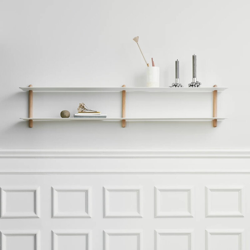 Gejst Nivo shelf C, light oak - white, view 2