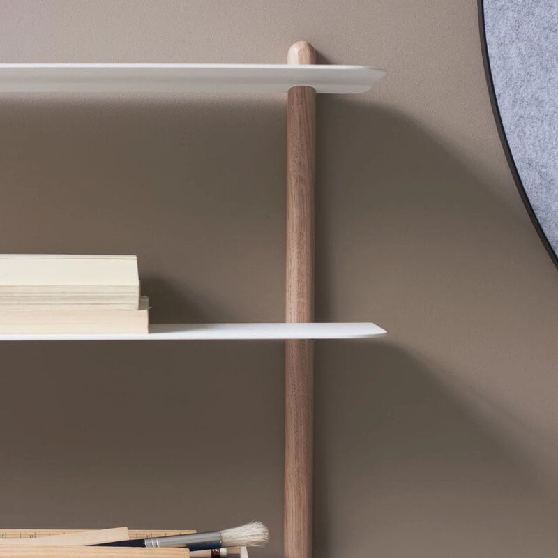 Gejst Nivo shelf E, light oak - white, view 2