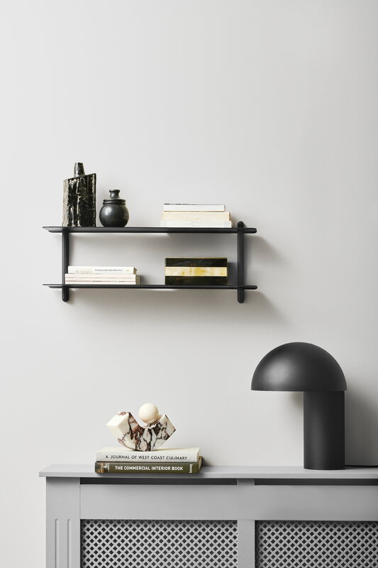 Gejst Nivo shelf F, black ash - black, decoration image