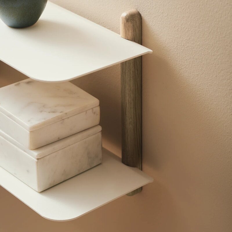 Gejst Nivo shelf F, light oak - white, view 2