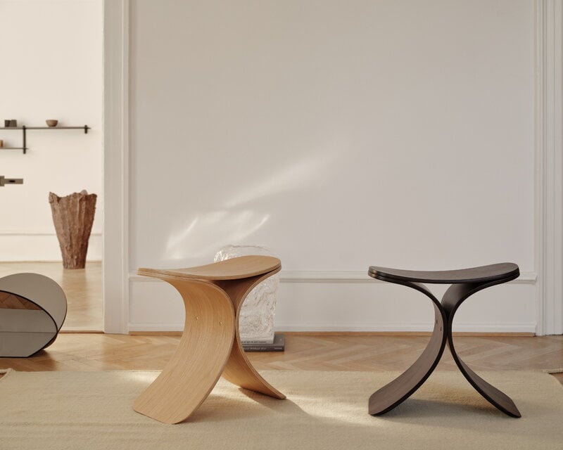 Gejst Luno stool, oak, decoration image