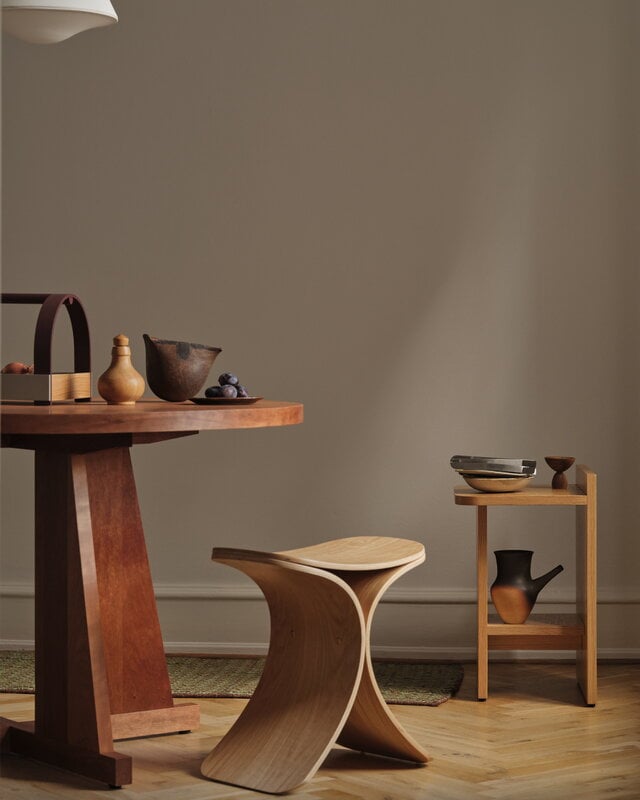 Gejst Luno stool, oak, decoration image